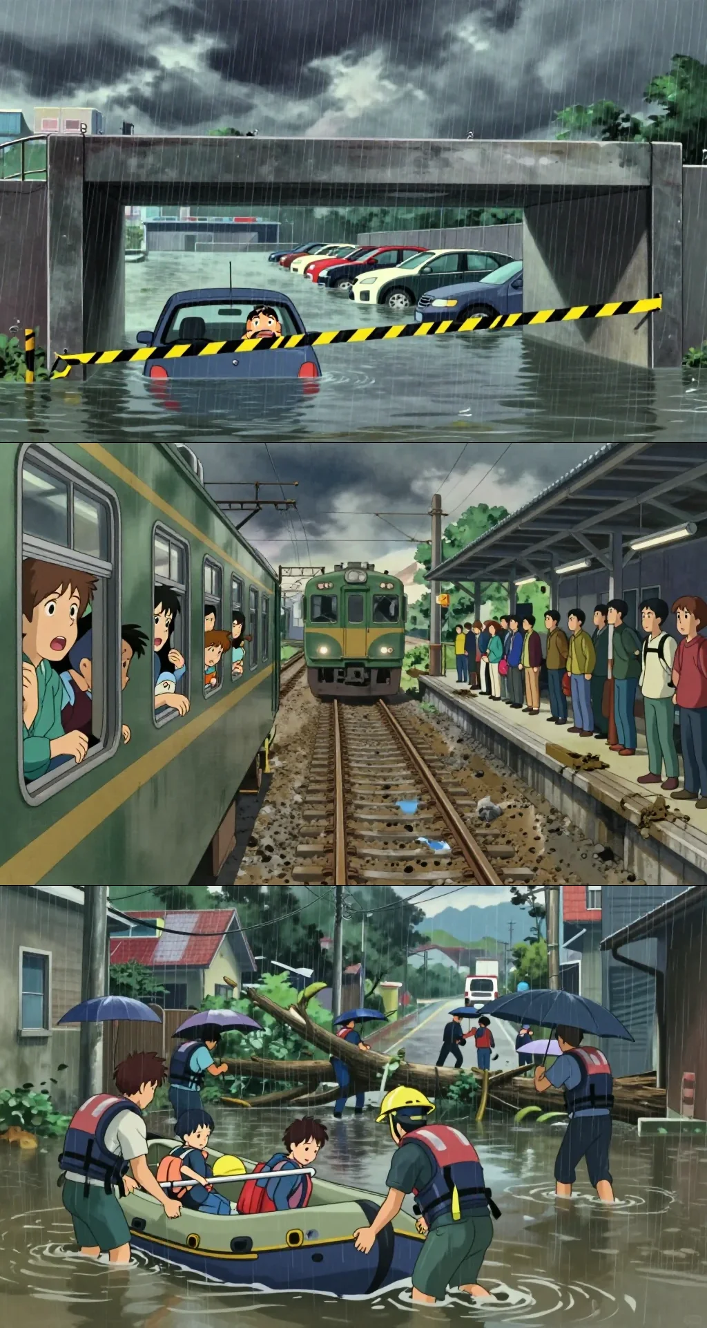 大雷雨釀災多處淹水 竹市地下道封閉 苗栗高鐵停車場宛如池塘 - 自由時報